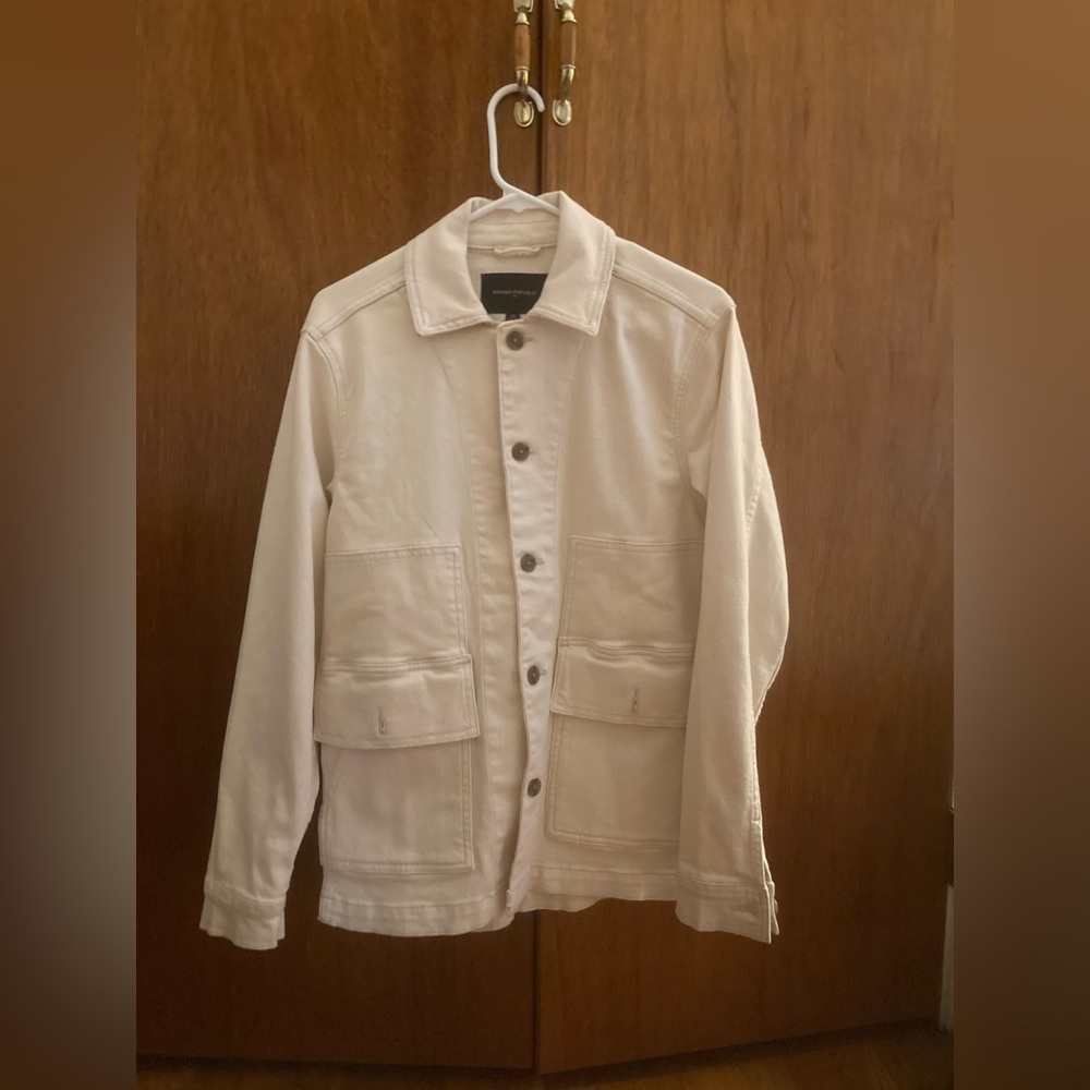 NEVER WORN - Banana Republic Factory Ecru Chore Coat Men’s XS